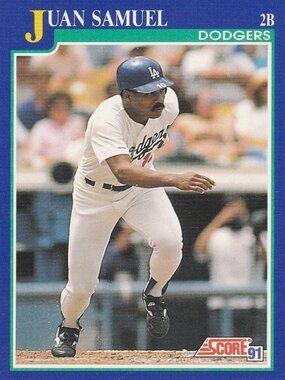 Juan Samuel - Score '91 Baseball Card